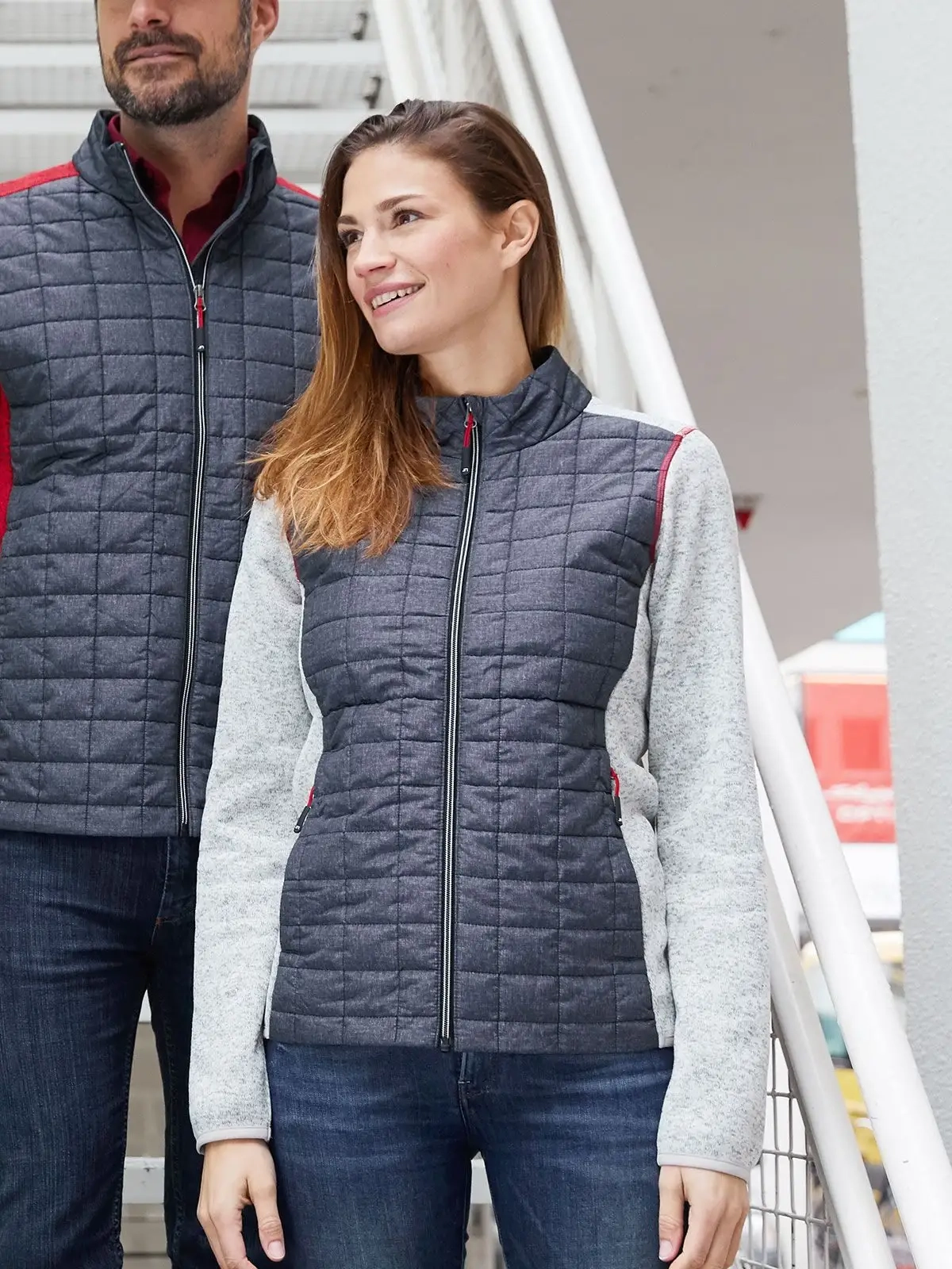 Immagine Ladies' Knitted Hybrid Jacket