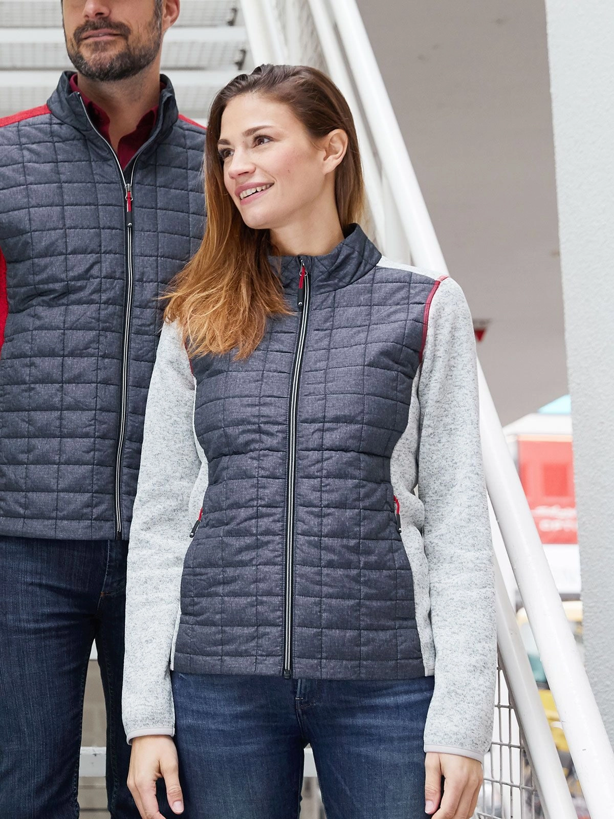 Immagine Ladies' Knitted Hybrid Jacket