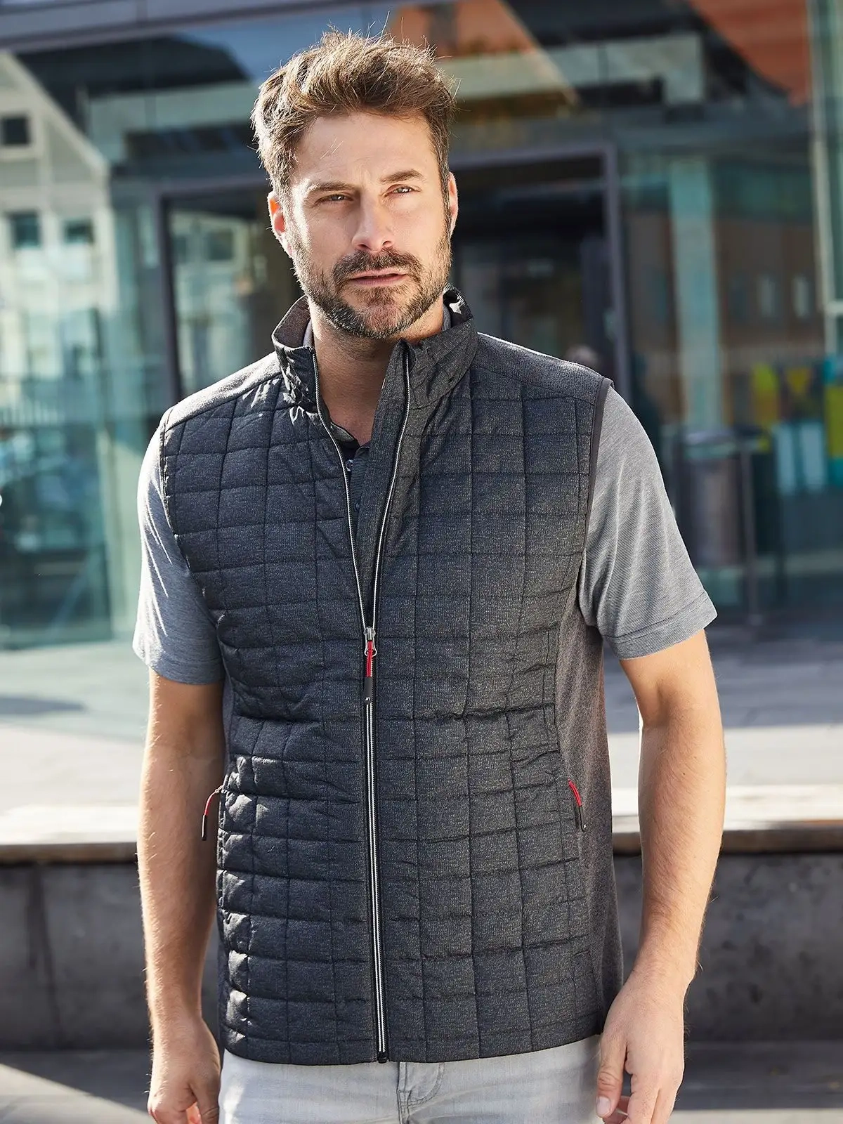Immagine Men's Knitted Hybrid Vest