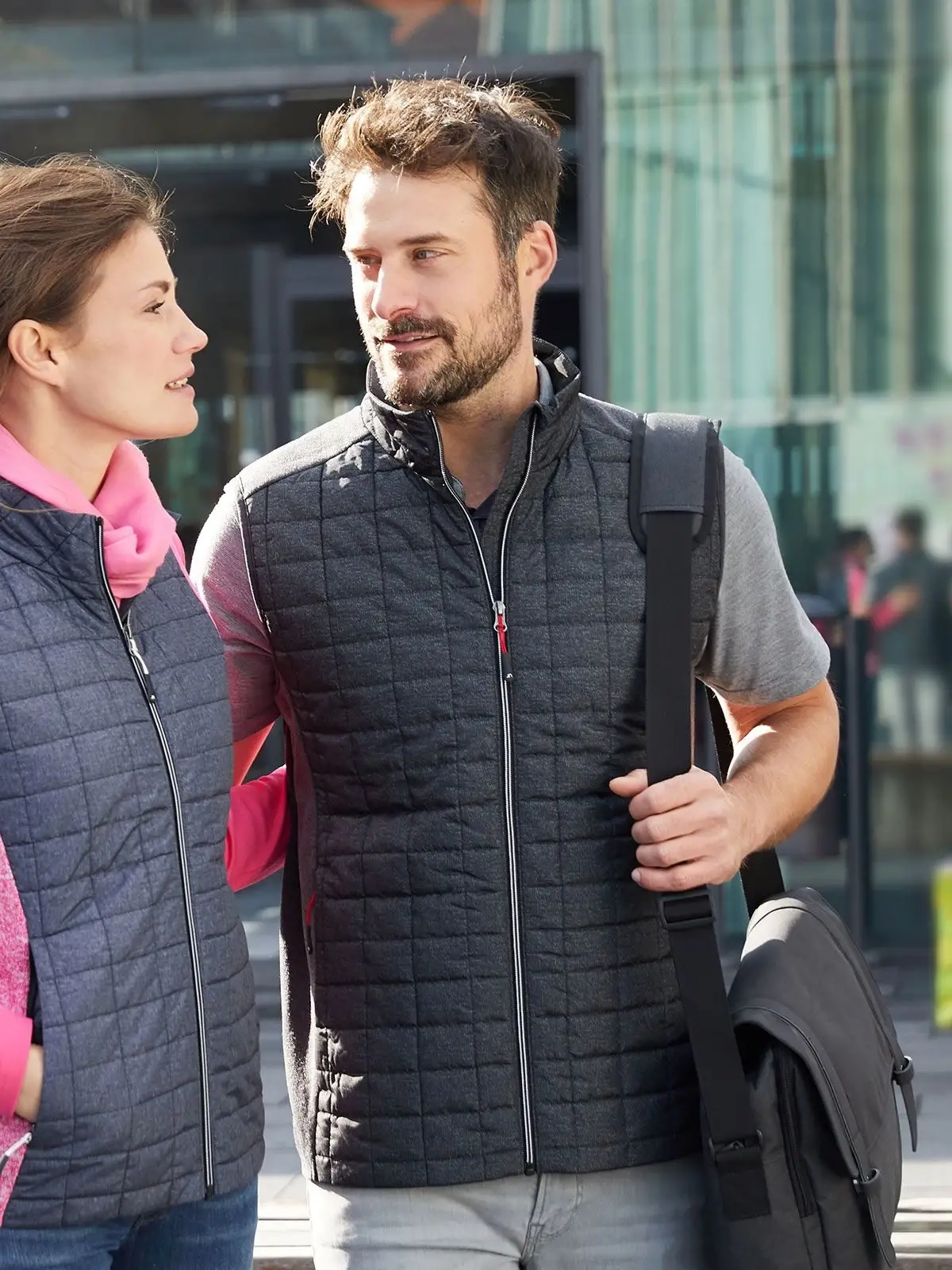 Immagine Men's Knitted Hybrid Vest
