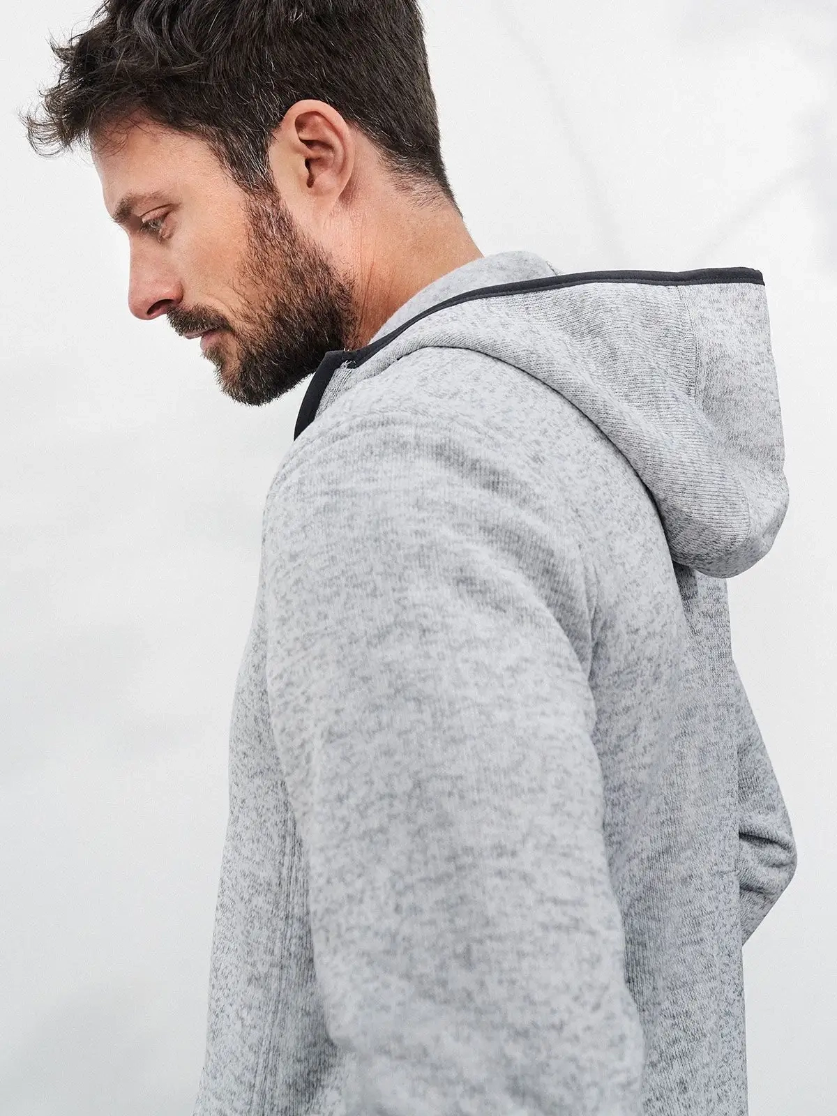 Immagine Men's Knitted Fleece Hoody