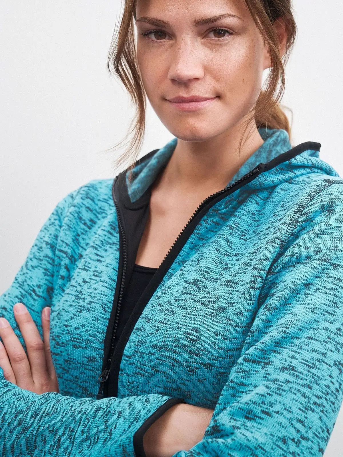 Immagine Ladies' Knitted Fleece Hoody