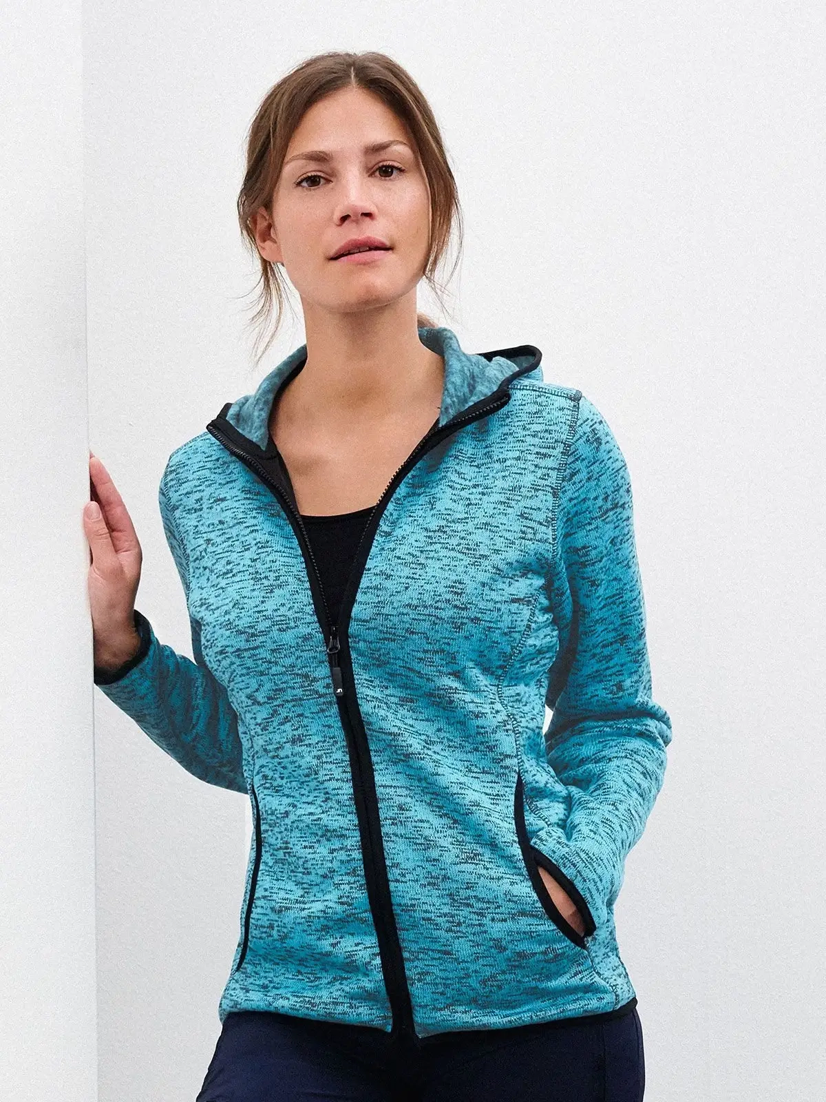 Immagine Ladies' Knitted Fleece Hoody