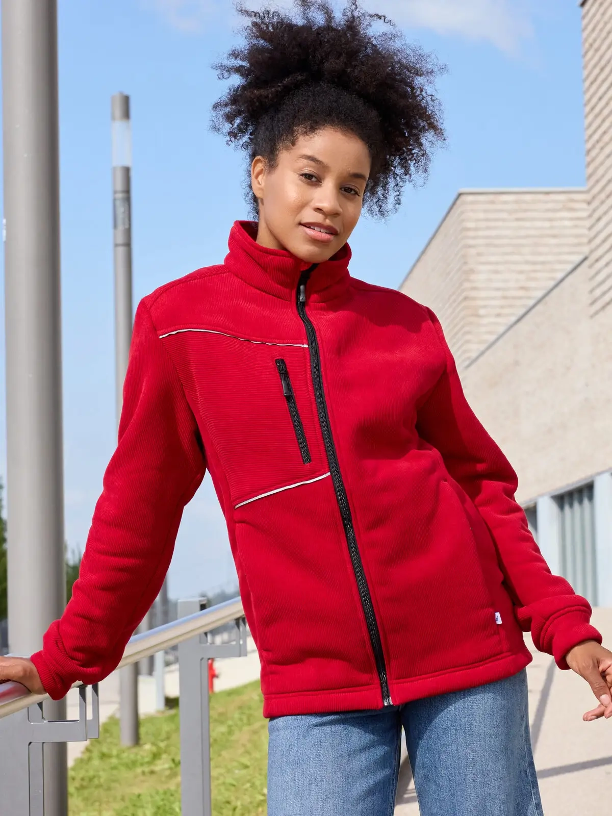 Immagine Fleece Jacket - Corduroy Look