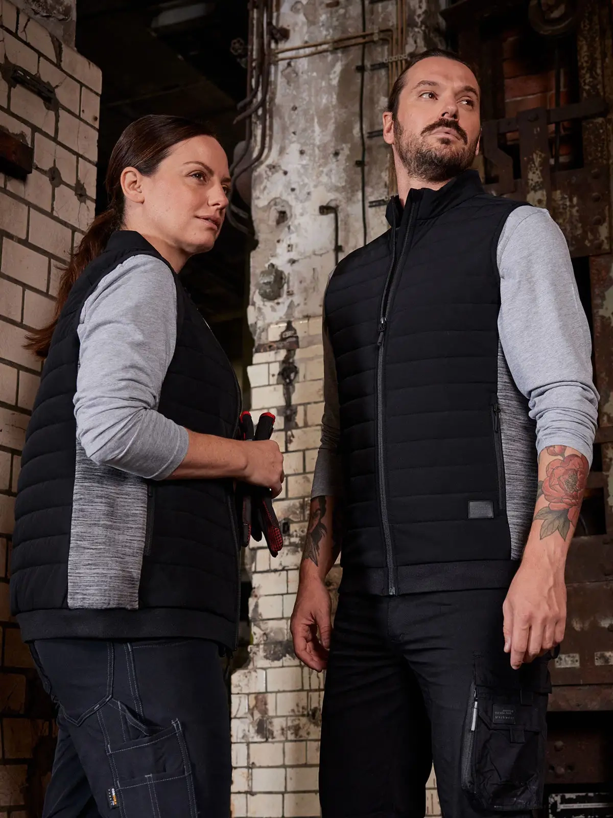 Immagine Ladies' Padded Hybrid Vest