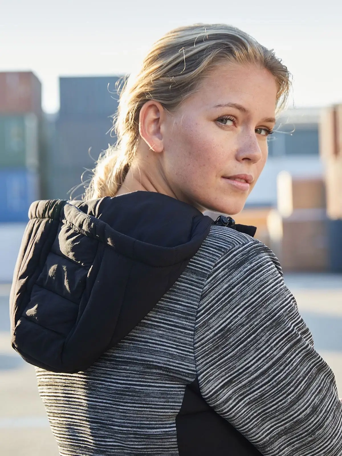 Immagine Ladies´ Padded Hybrid Jacket