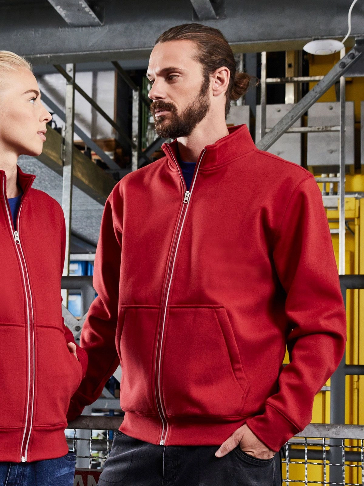 Immagine Men's Doubleface Work Jacket - Solid