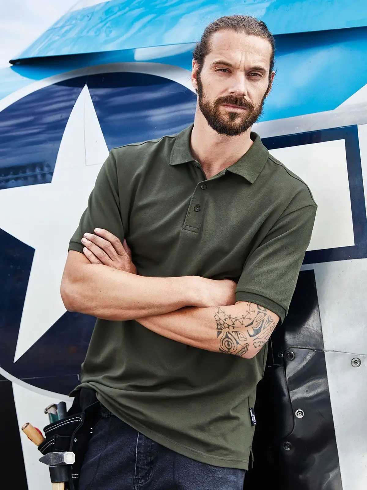 Immagine Men's Bio Stretch-Polo Work - Solid