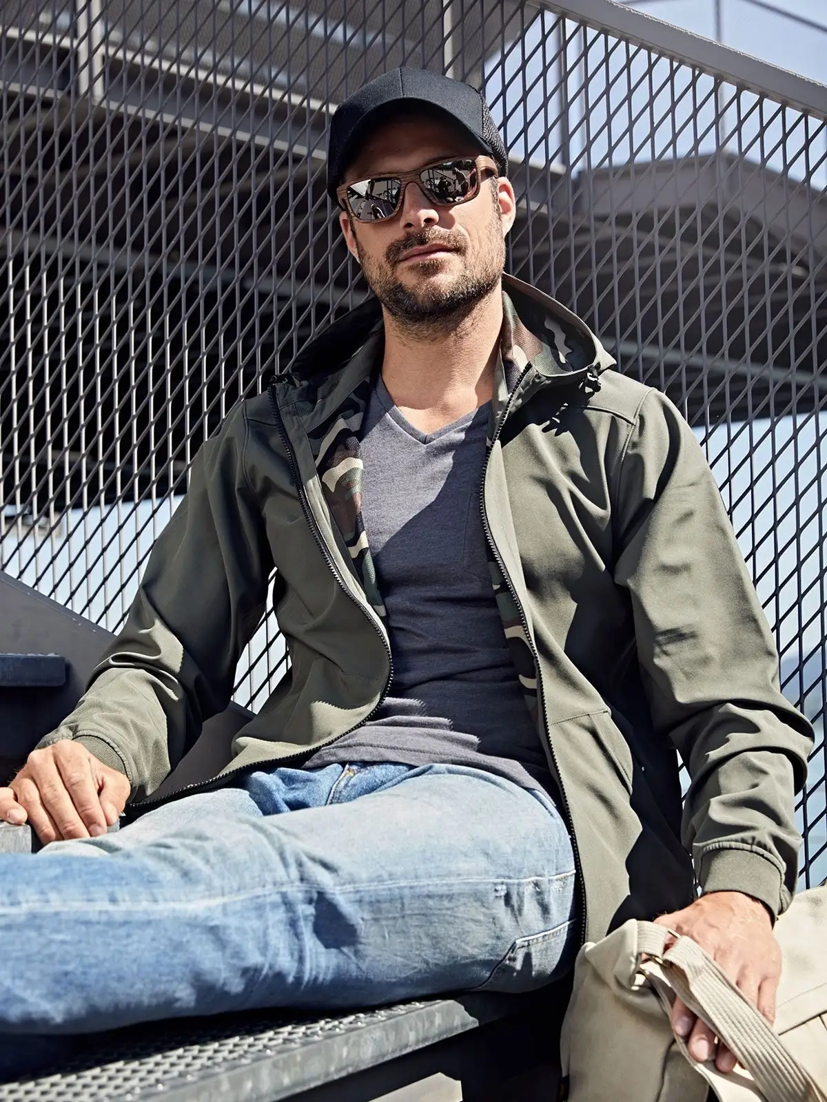 Immagine Men's Hooded Softshell Jacket