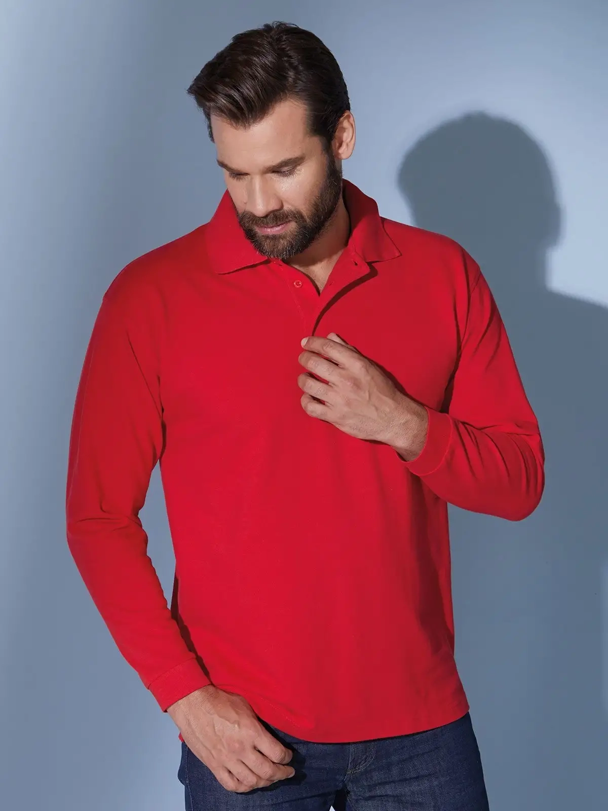 Immagine Polo Piqué Long-Sleeved