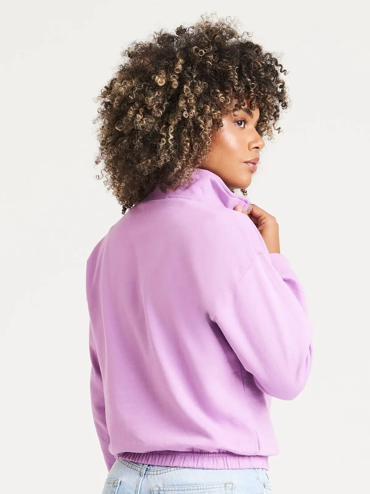 Immagine Women's Cropped ½ Zip Sweat