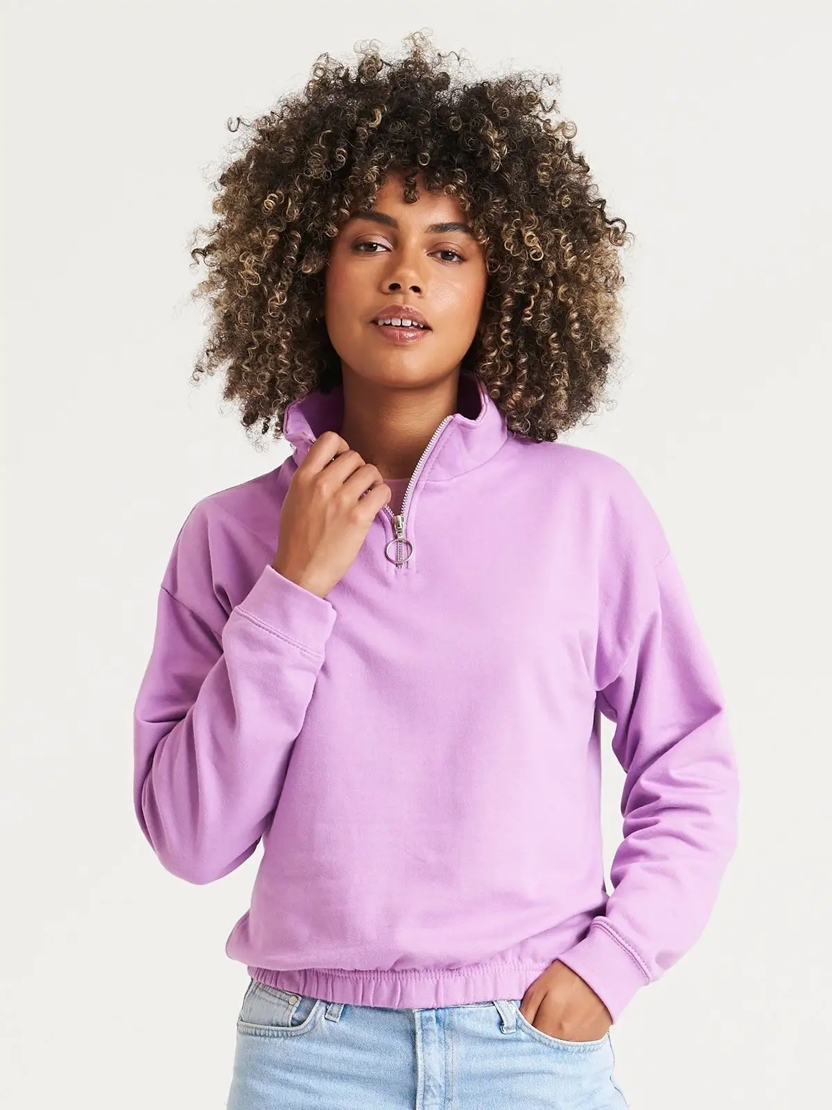 Immagine Women's Cropped ½ Zip Sweat