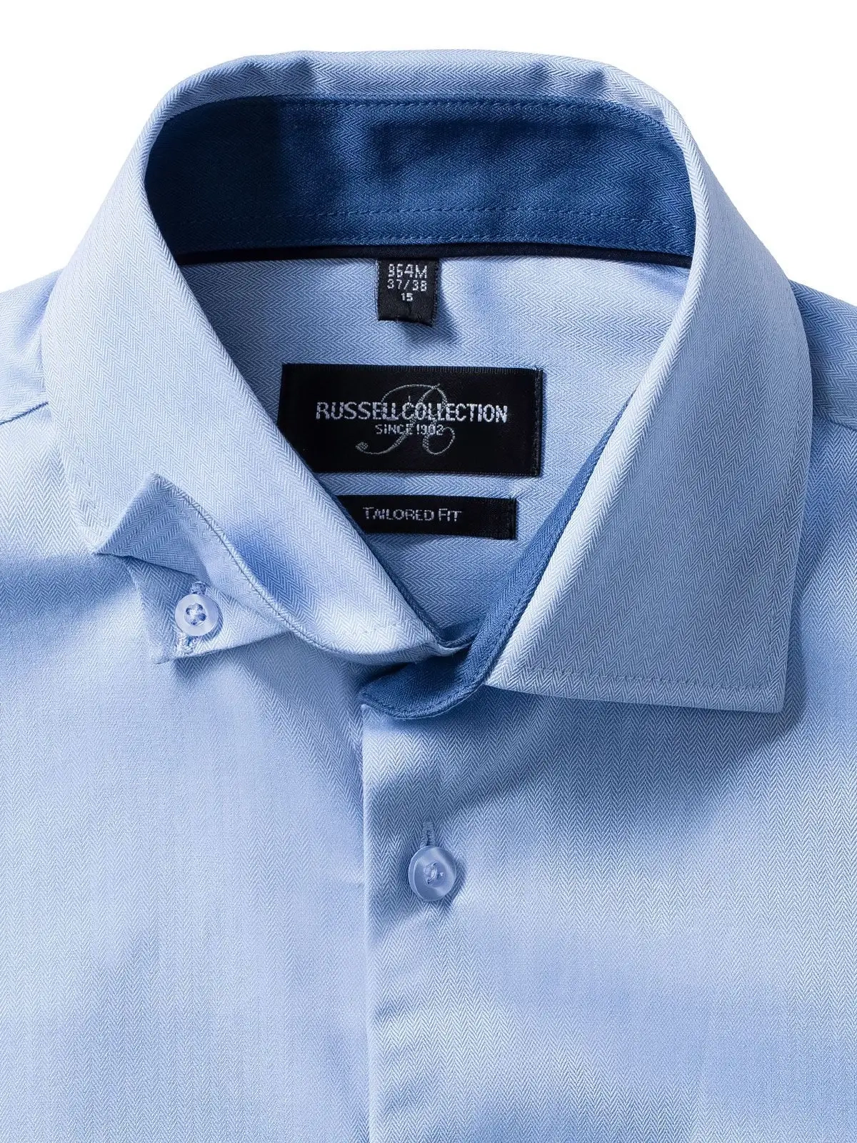 Immagine Men´s Long Sleeve Tailored Contrast Herringbone Shirt