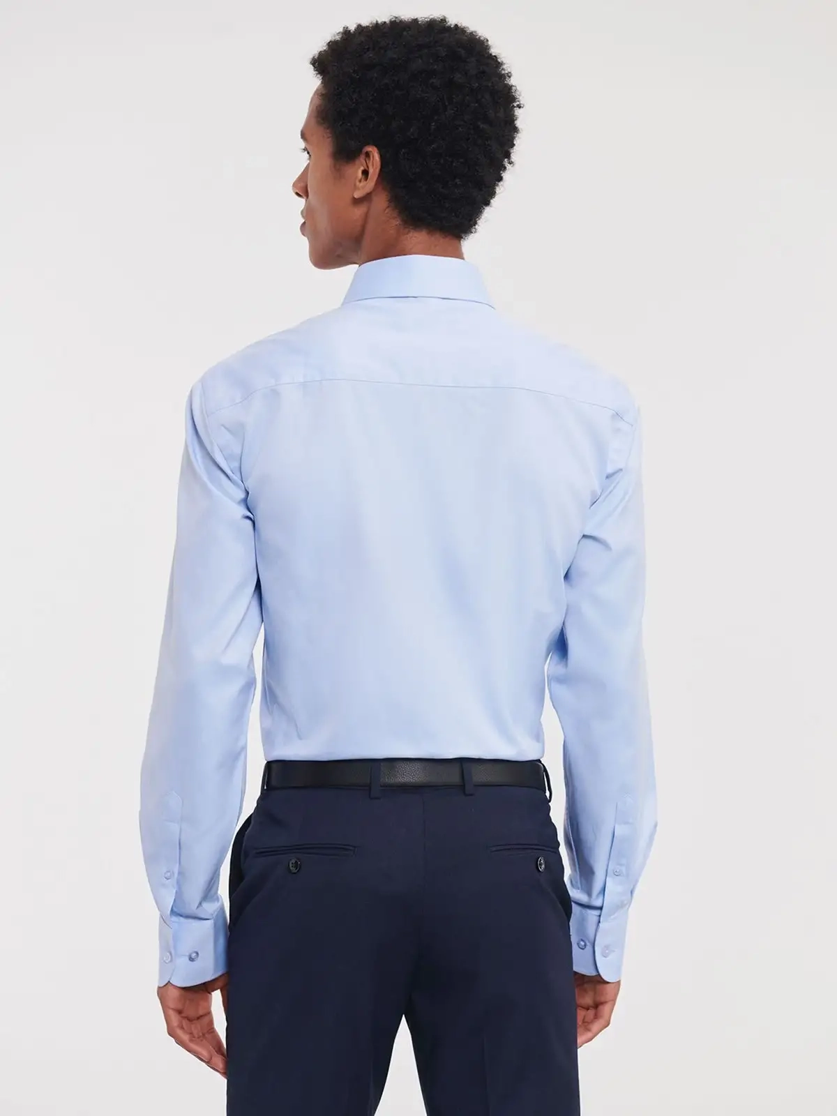 Immagine Men's Long Sleeve Tailored Herringbone Shirt