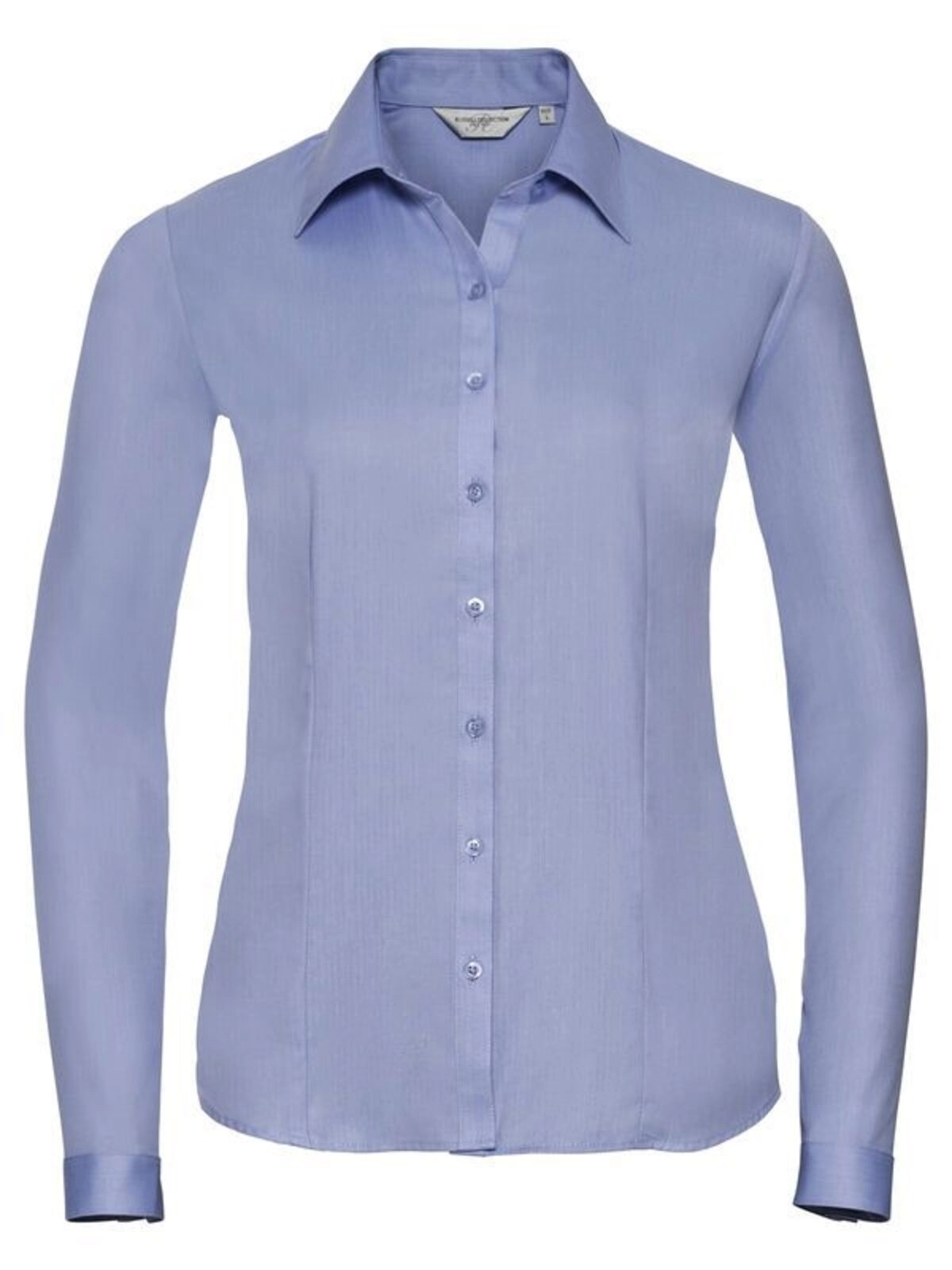Immagine Ladies' Long Sleeve Tailored Herringbone Shirt