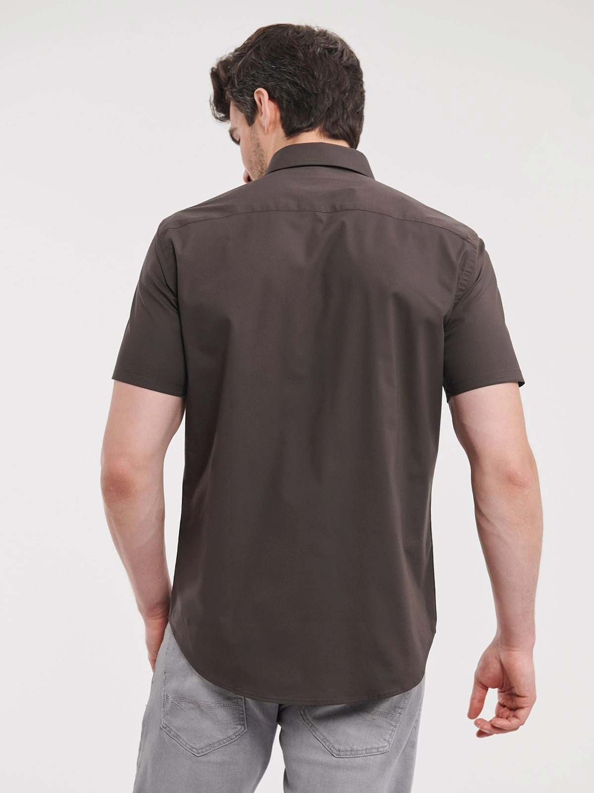 Immagine Men's Short Sleeve Easy Care Fitted Shirt