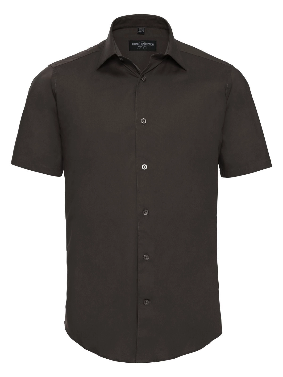 Immagine Men's Short Sleeve Easy Care Fitted Shirt
