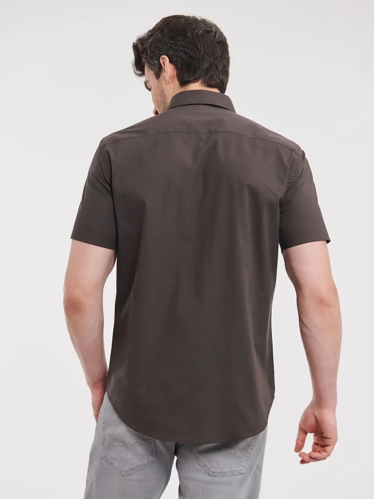 Immagine Men's Short Sleeve Easy Care Fitted Shirt