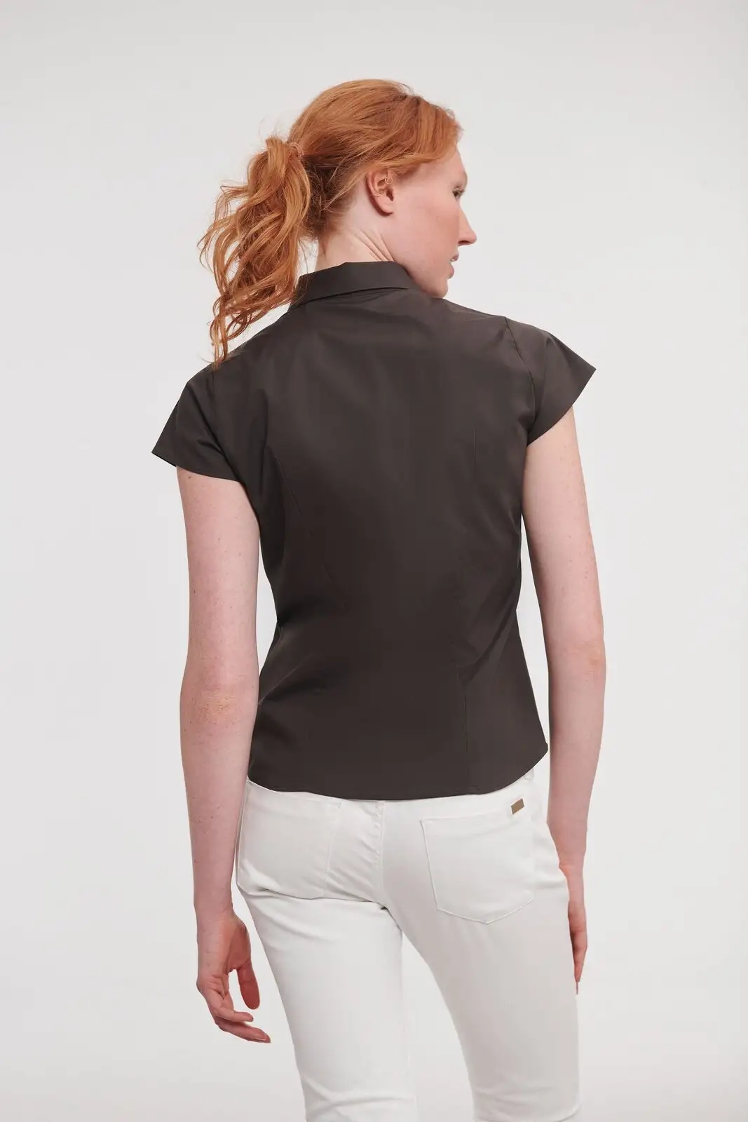 Immagine Ladies' Short Sleeve Easy Care Fitted Shirt