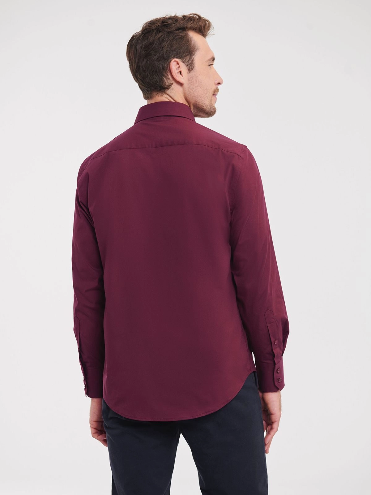 Immagine Men's Long Sleeve Easy Care Fitted Shirt