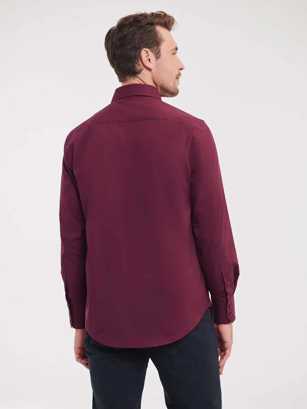 Immagine Men's Long Sleeve Easy Care Fitted Shirt