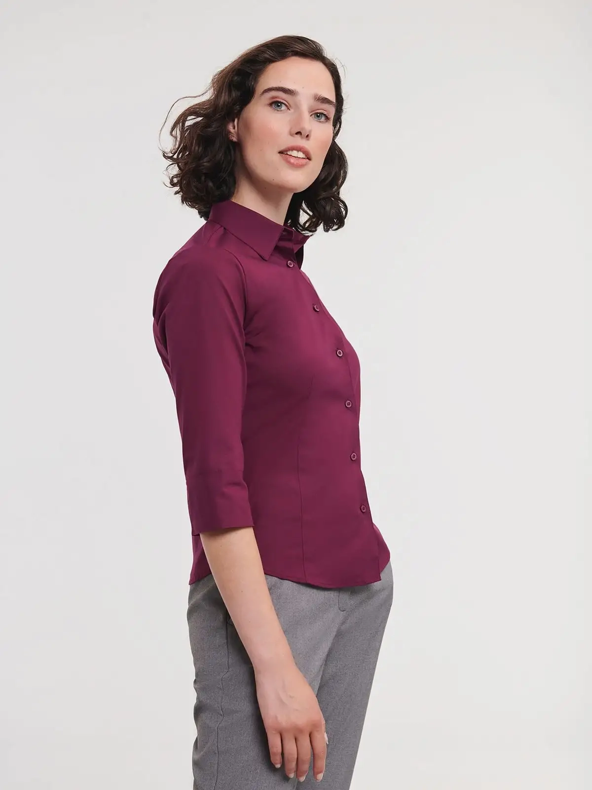 Immagine Ladies' 3/4 Sleeve Easy Care Fitted Shirt