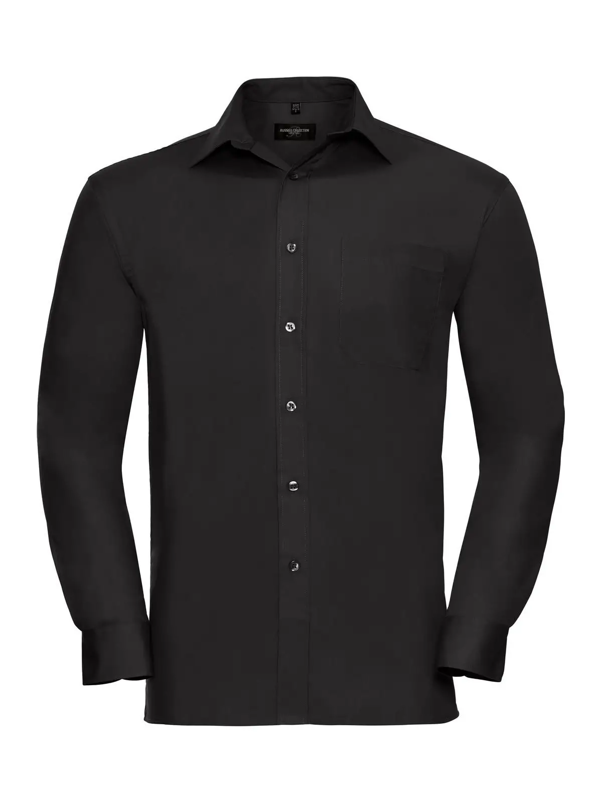 Immagine Men's Long Sleeve Pure Cotton Poplin Shirt