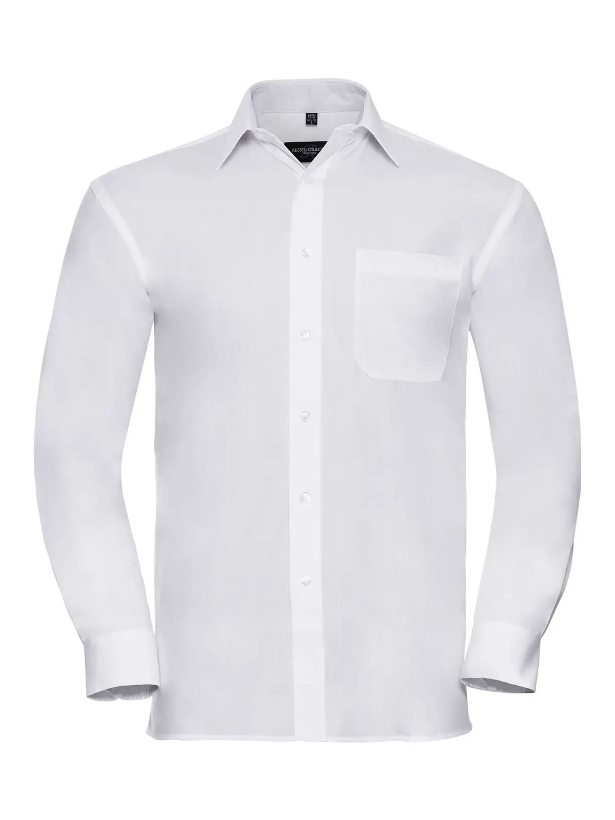 Immagine Men's Long Sleeve Pure Cotton Poplin Shirt