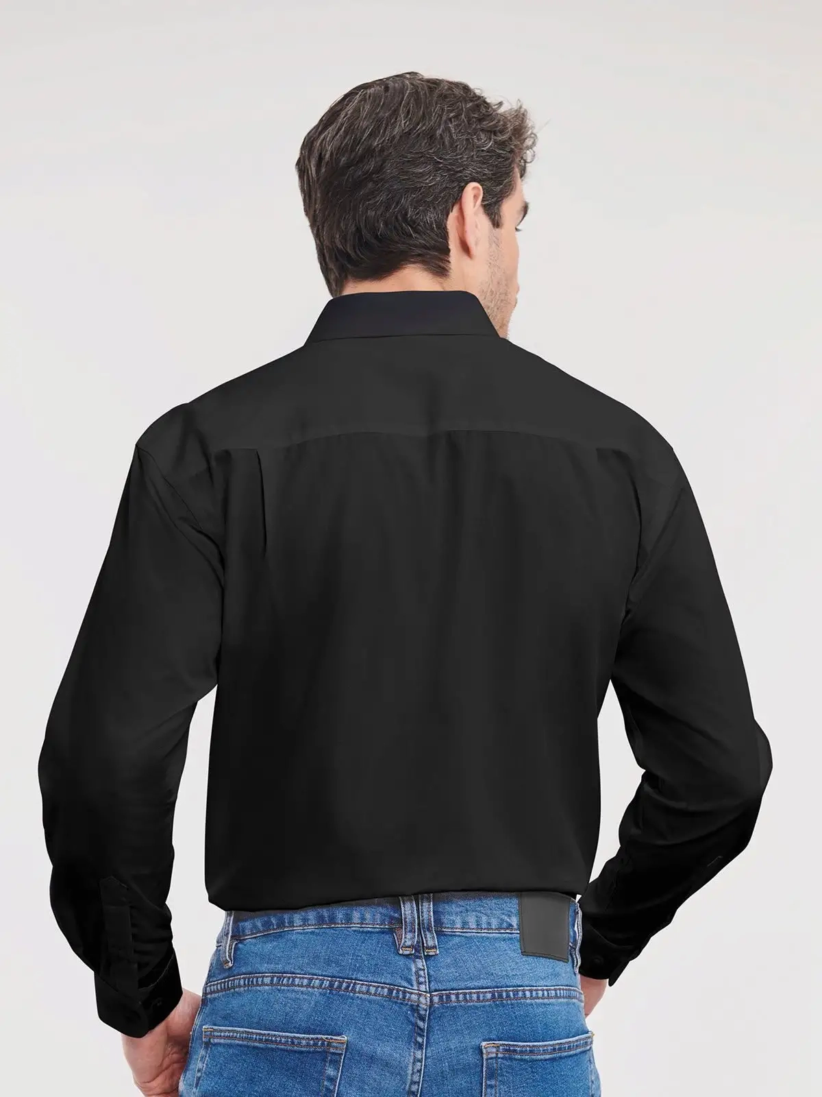 Immagine Men's Long Sleeve Pure Cotton Poplin Shirt