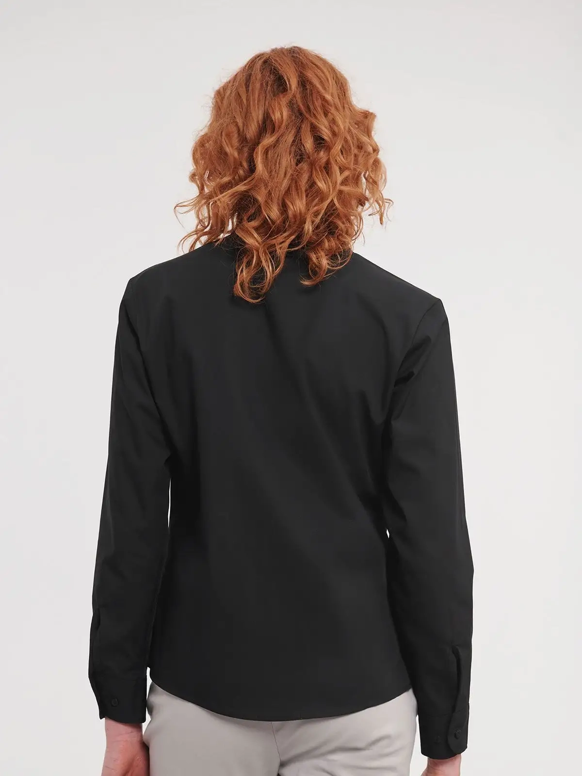 Immagine Ladies' Long Sleeve Pure Cotton Poplin Shirt