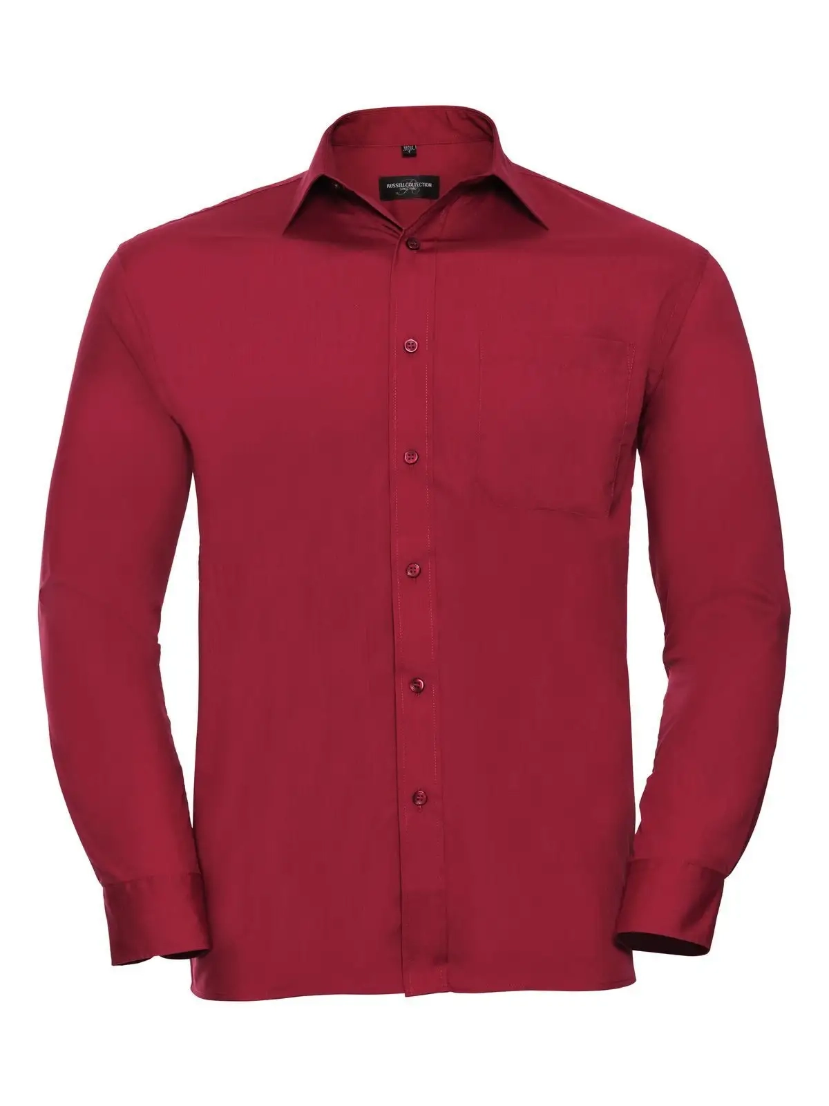 Immagine Men's Long Sleeve PolyCotton Poplin Shirt