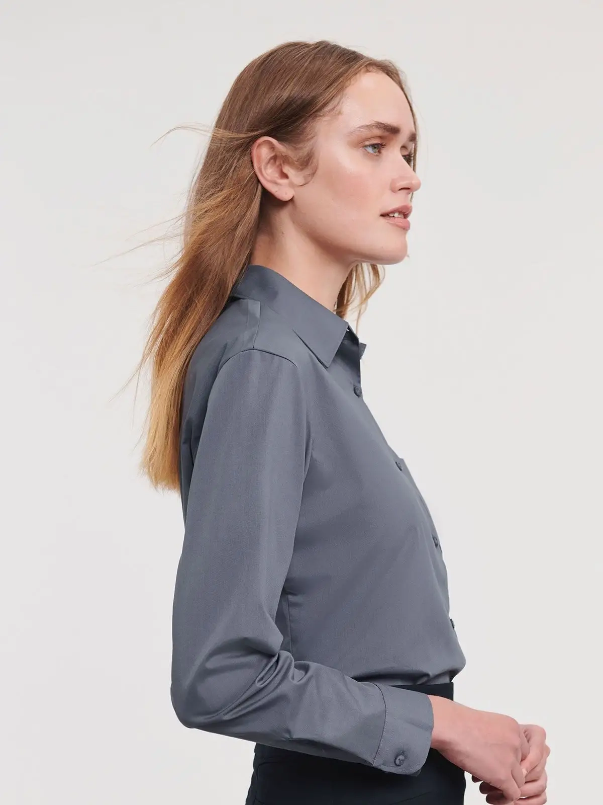 Immagine Ladies' Long Sleeve PolyCotton Poplin Shirt