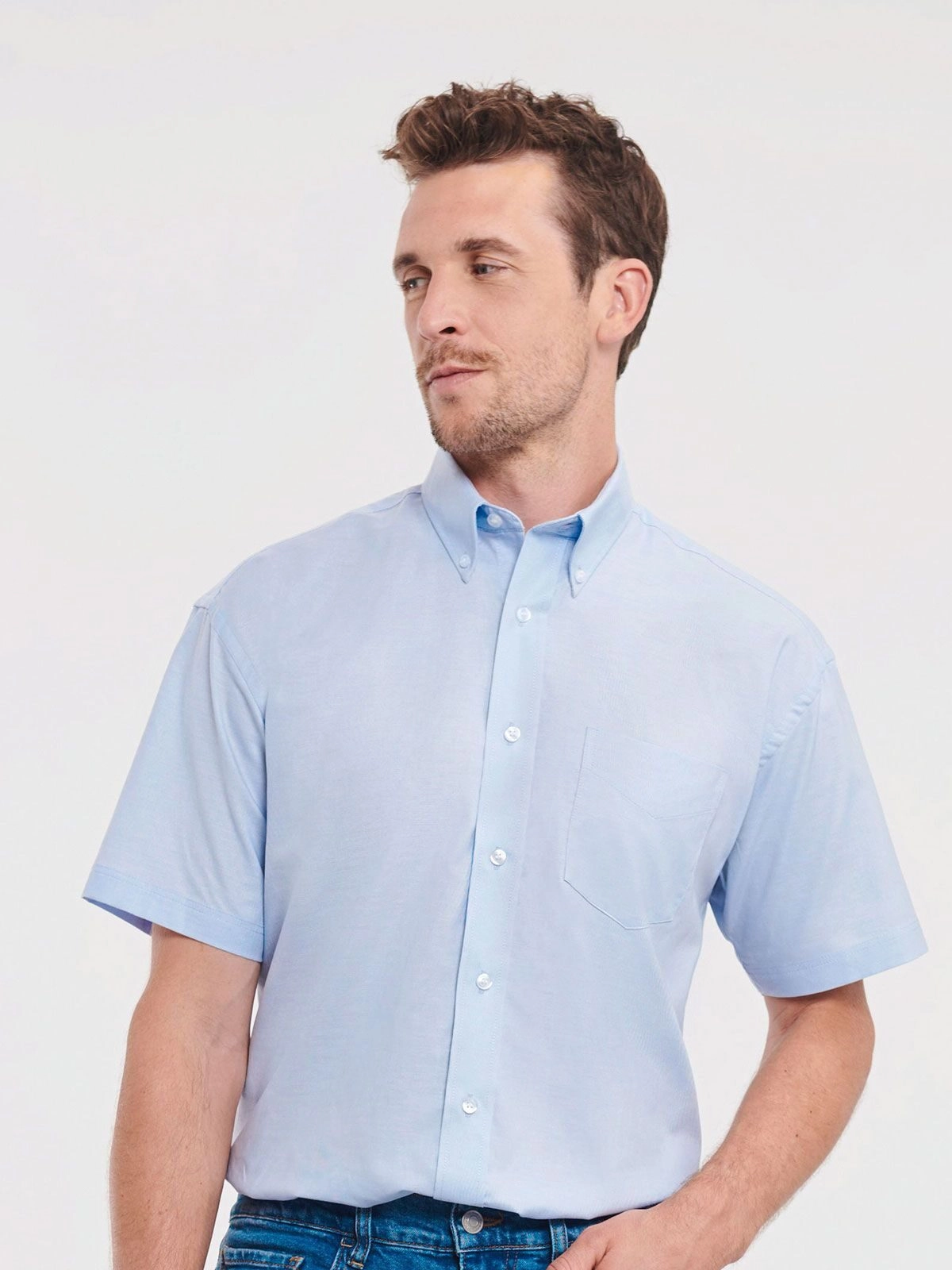 Immagine Men's Short Sleeve Easy Care Oxford Shirt