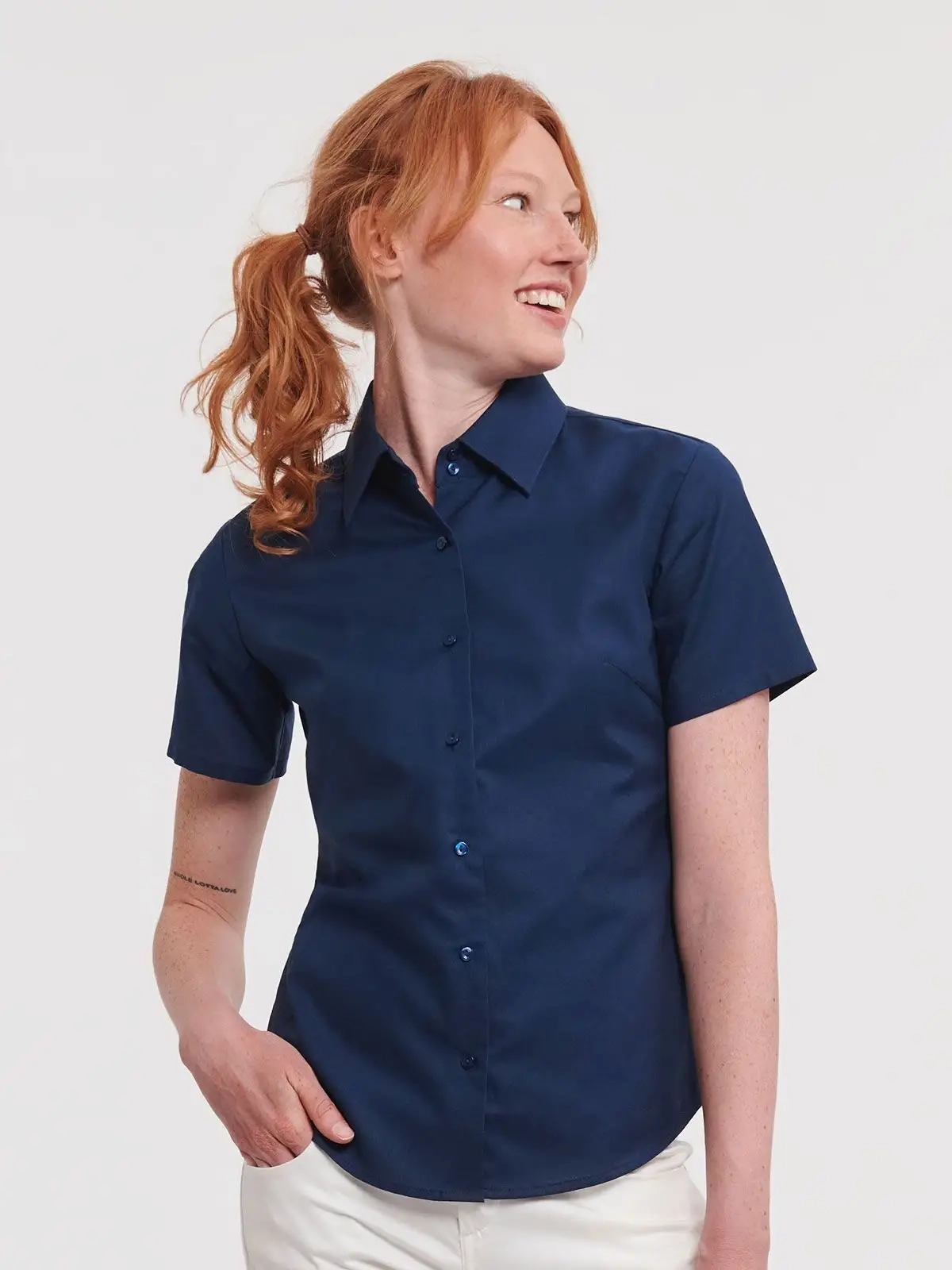 Immagine Ladies' Short Sleeve Easy Care Oxford Shirt