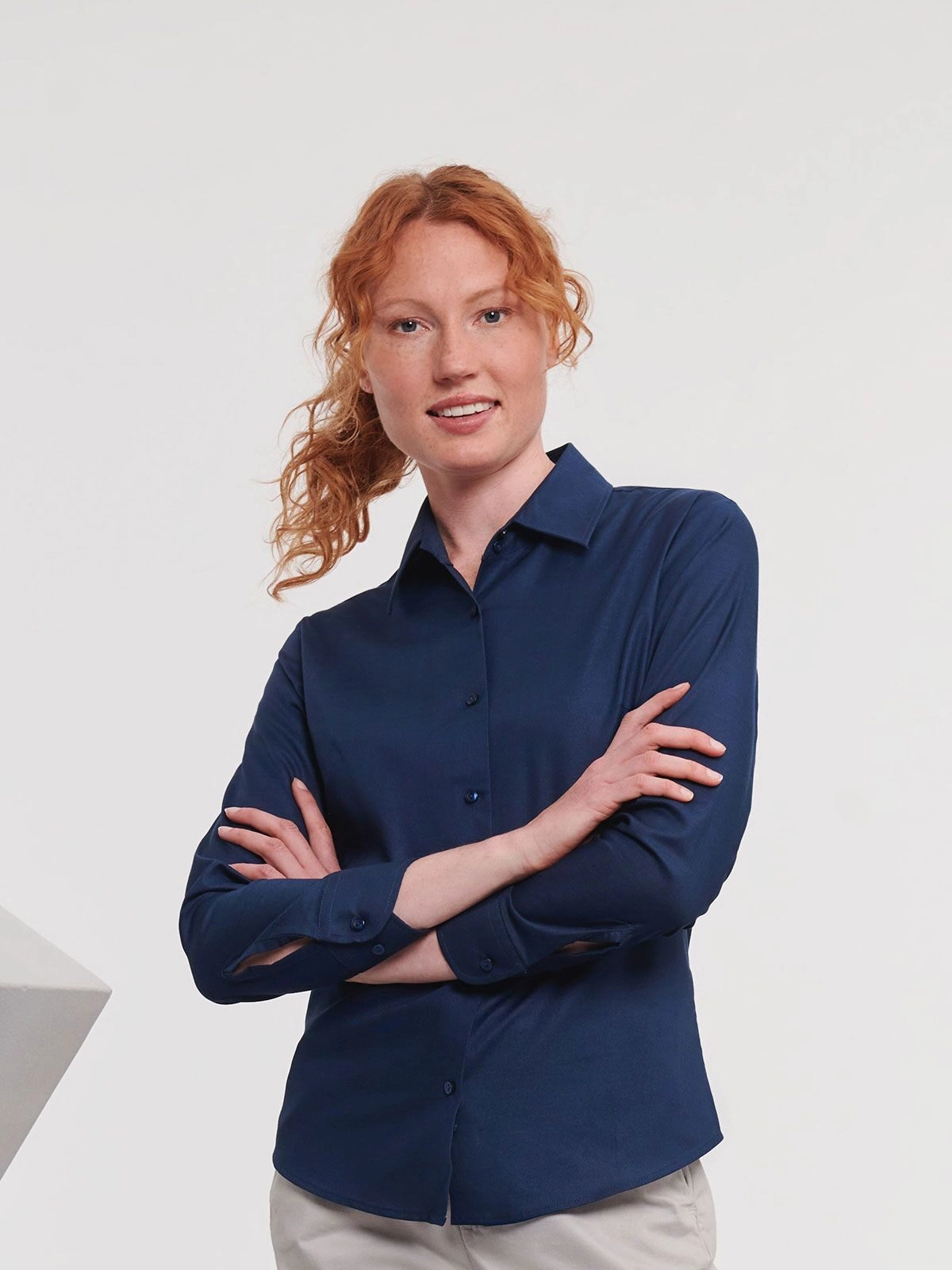 Immagine Ladies' Long Sleeve Easy Care Oxford Shirt