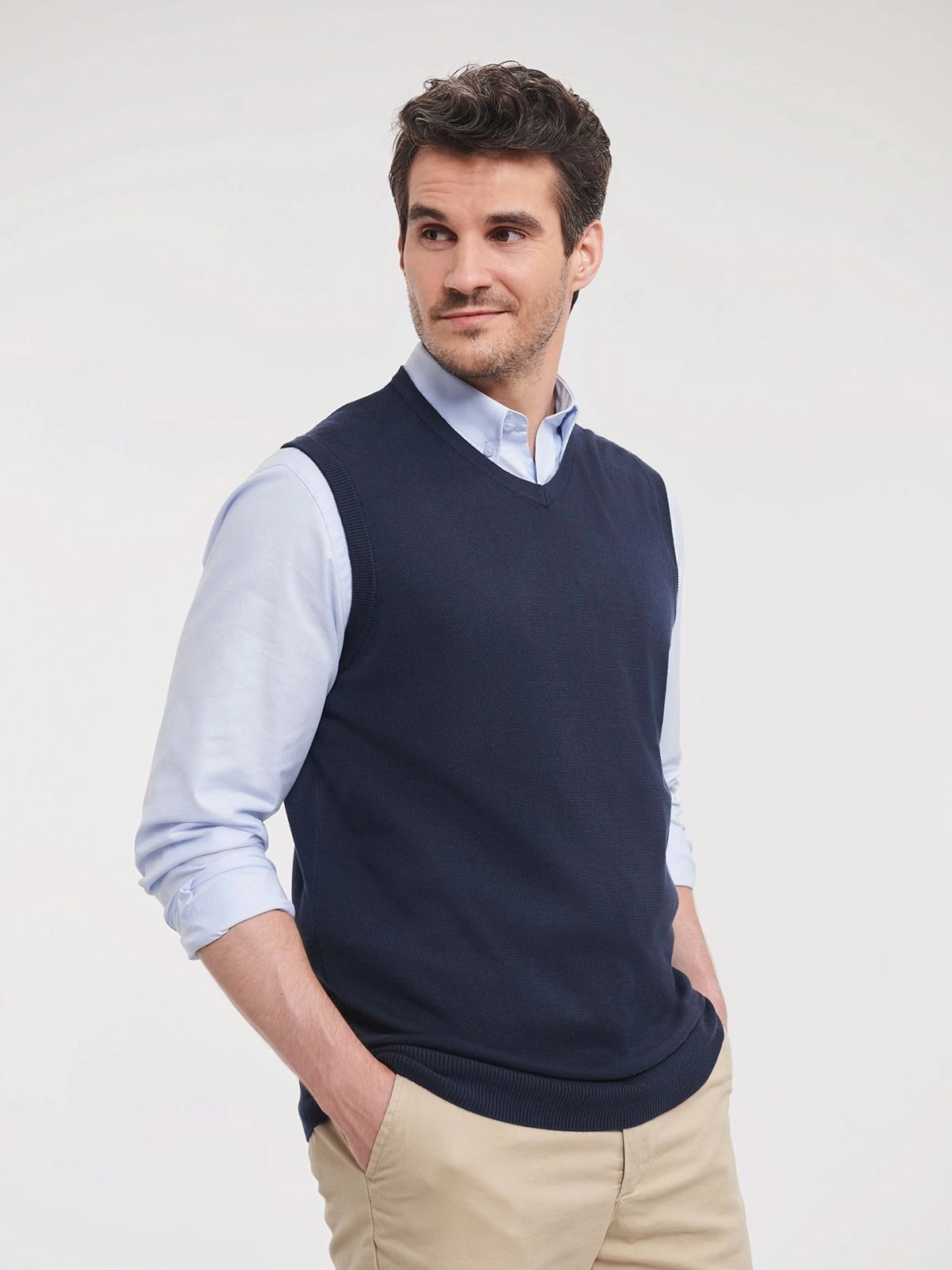 Immagine Adults' V-Neck Sleeveless Knitted Pullover