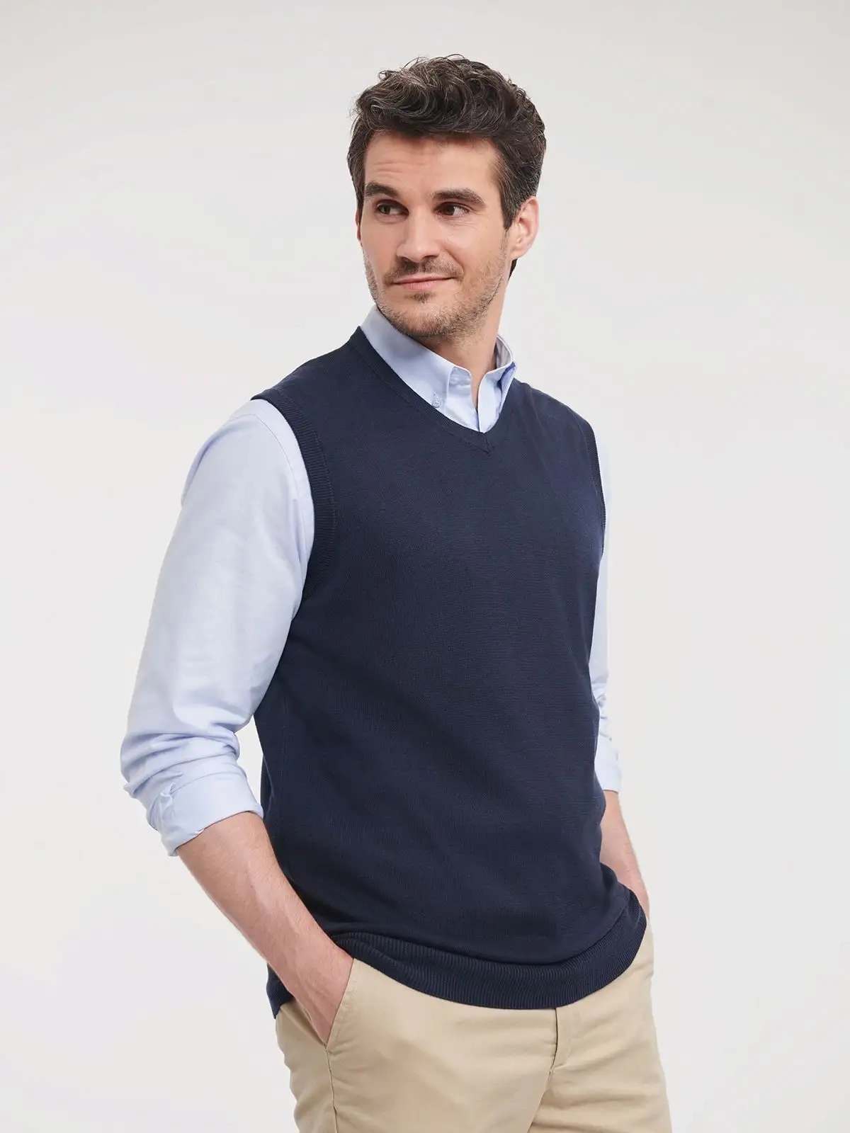 Immagine Adults' V-Neck Sleeveless Knitted Pullover