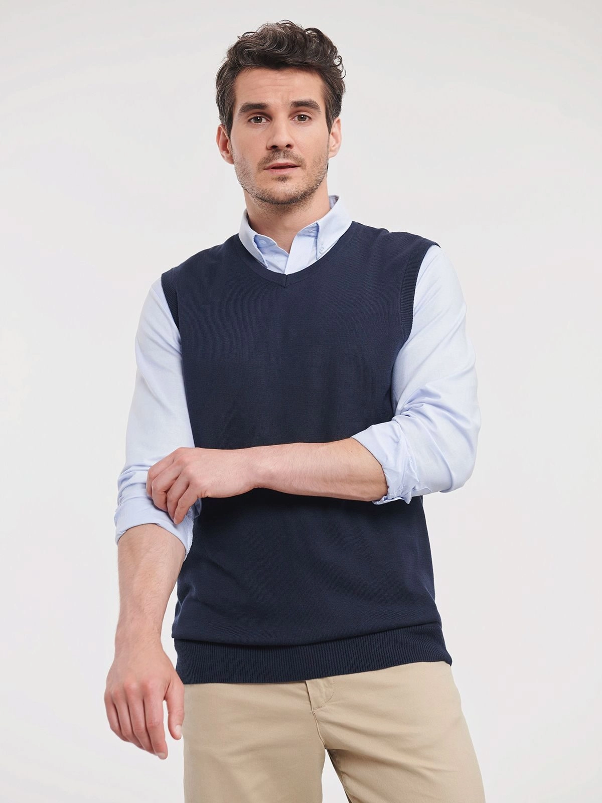 Immagine Adults' V-Neck Sleeveless Knitted Pullover