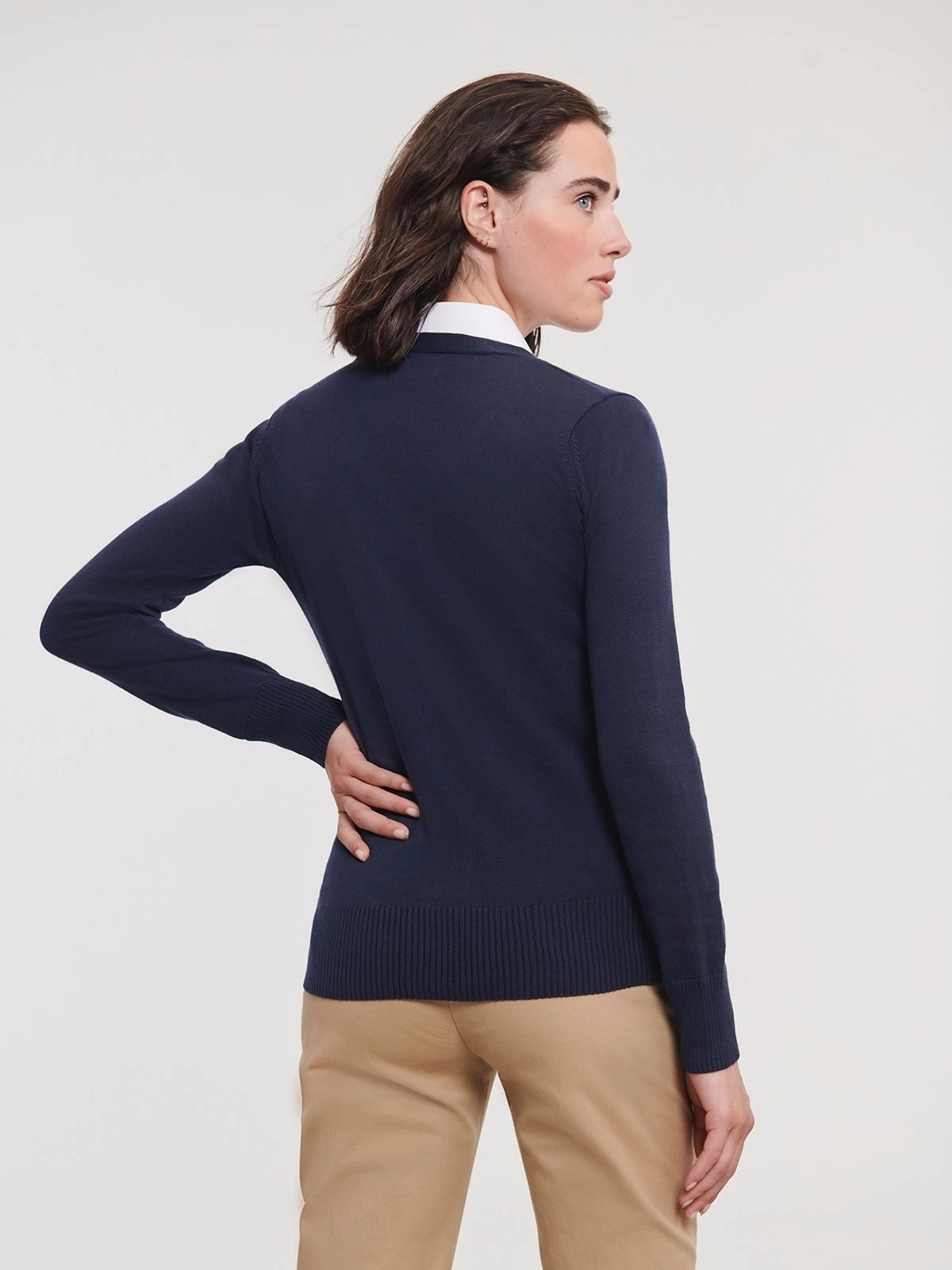 Immagine Ladies' V-Neck Knitted Cardigan