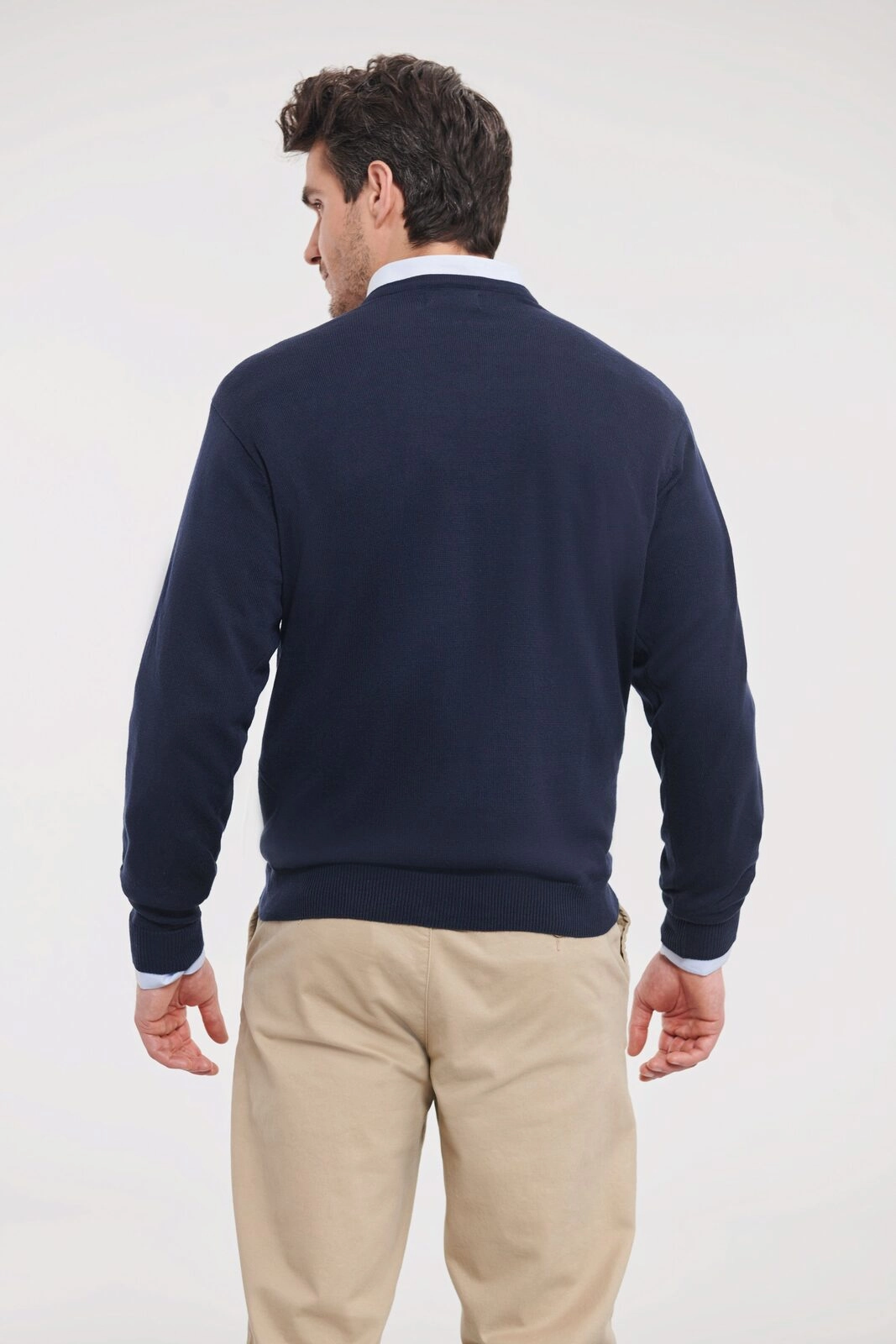 Immagine Men's V-Neck Knitted Pullover