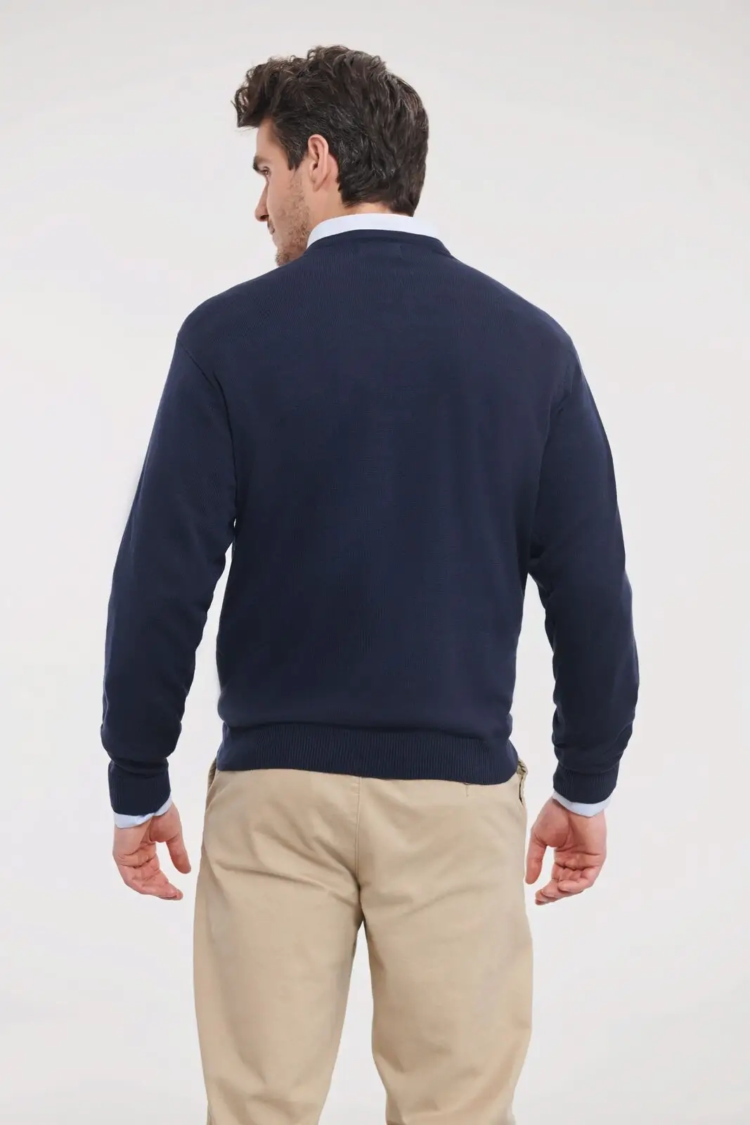 Immagine Men's V-Neck Knitted Pullover