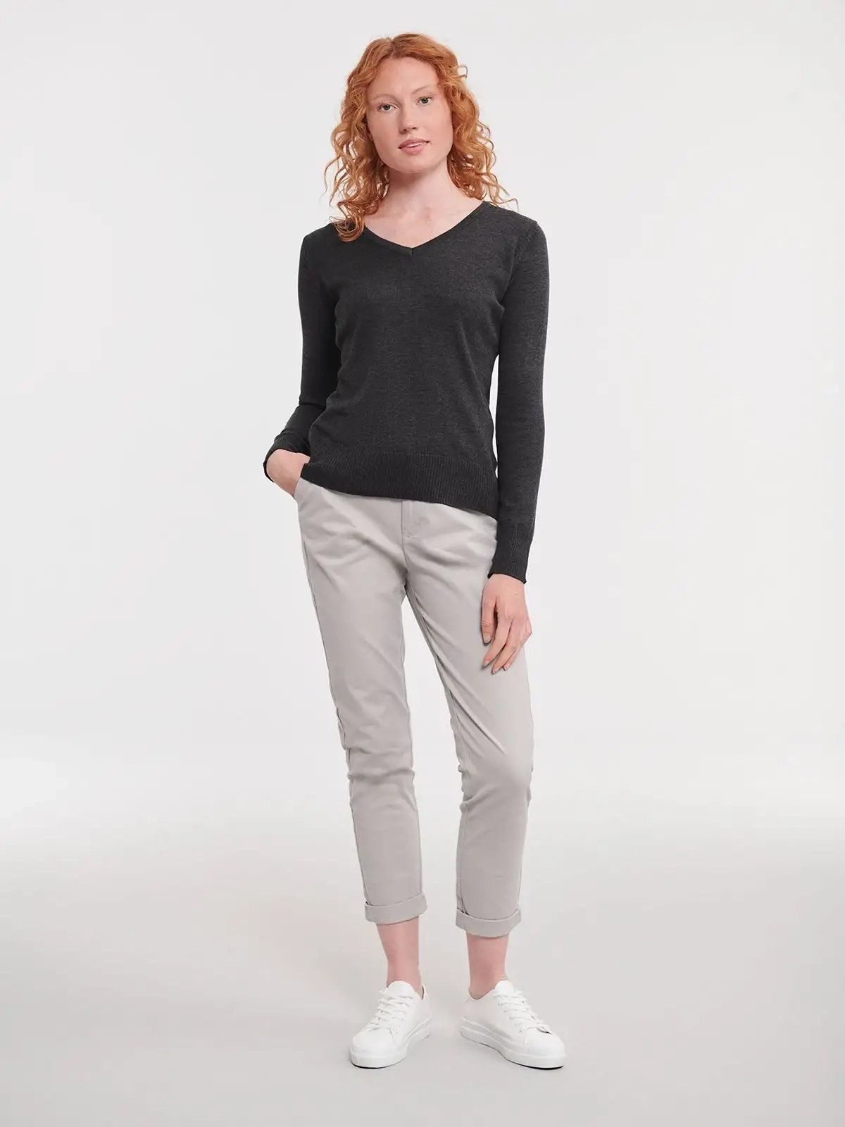 Immagine Maglione donna scollo a V