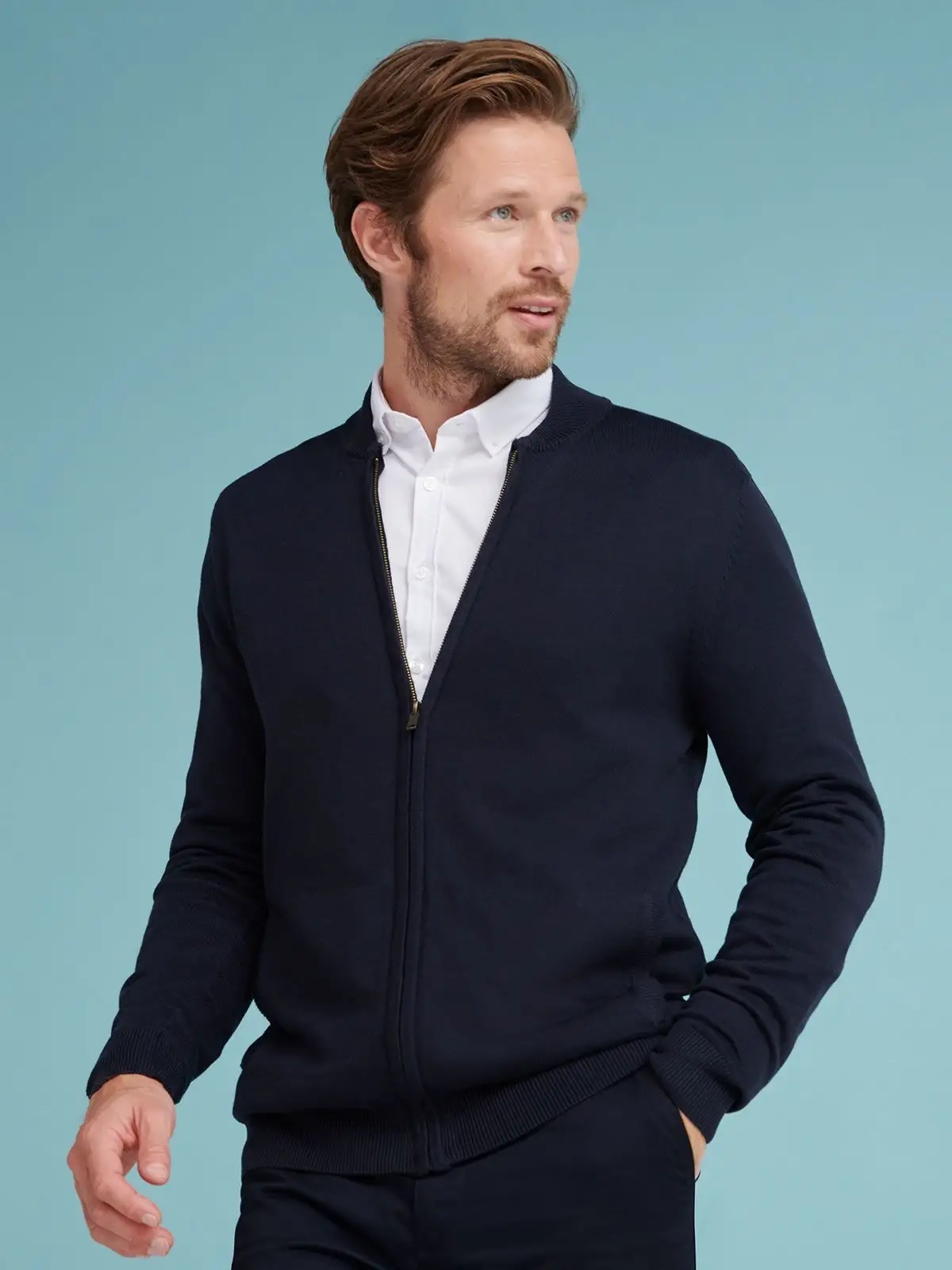 Immagine Unisex Zip Through Cardigan