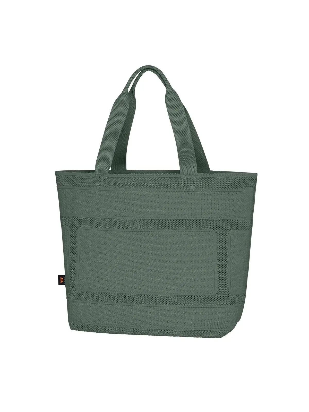 Immagine Shopper in maglia, con motivo a quadri - MONO