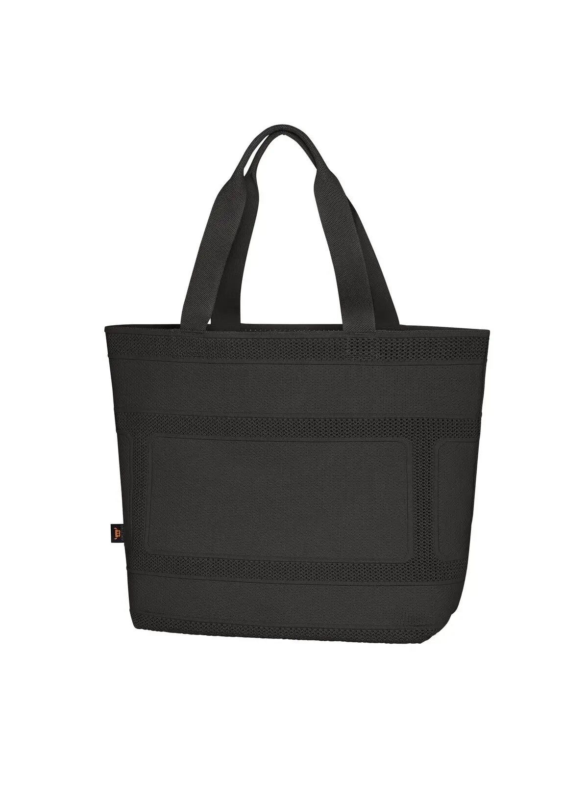 Immagine Shopper in maglia, con motivo a quadri - MONO