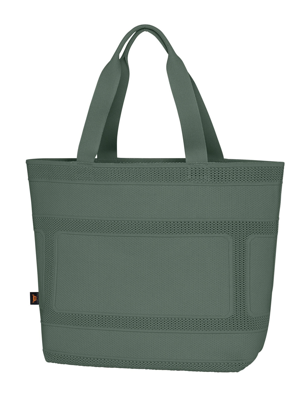 Immagine Shopper in maglia, con motivo a quadri - MONO