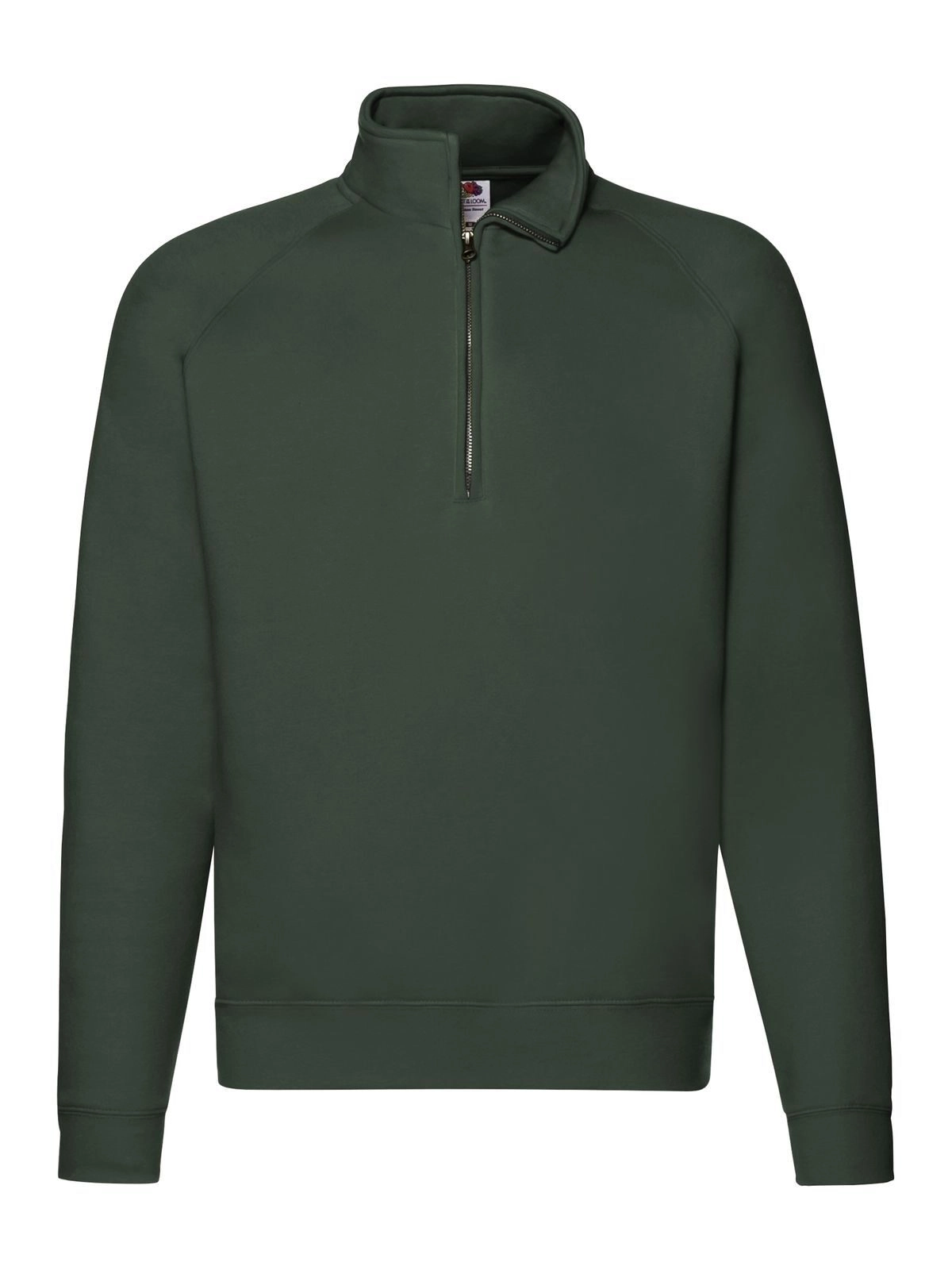 Immagine Felpa con maniche raglan, felpata internamente - Premium Zip Neck Sweat