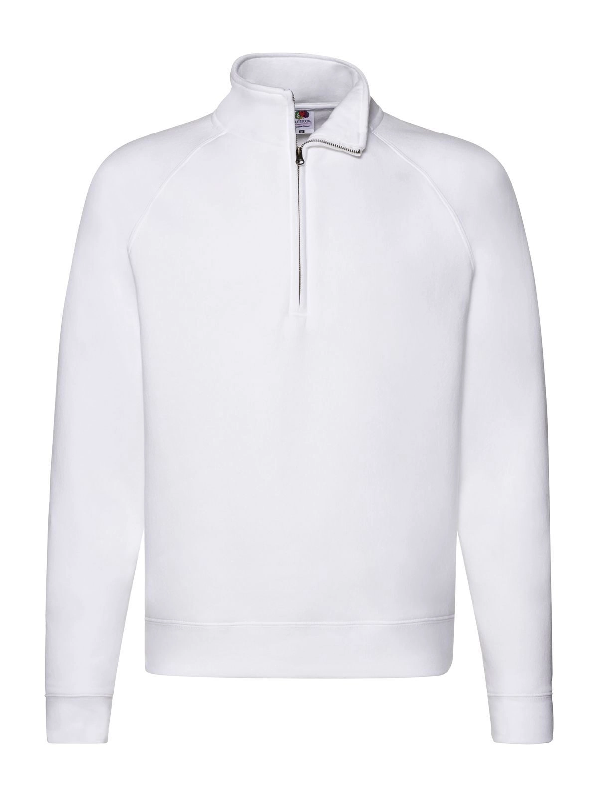Immagine Felpa con maniche raglan, felpata internamente - Premium Zip Neck Sweat