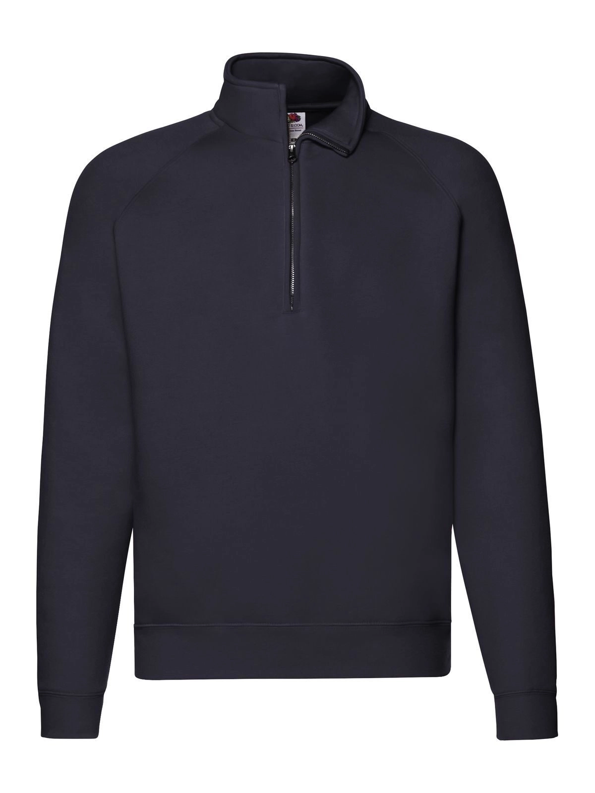 Immagine Felpa con maniche raglan, felpata internamente - Premium Zip Neck Sweat