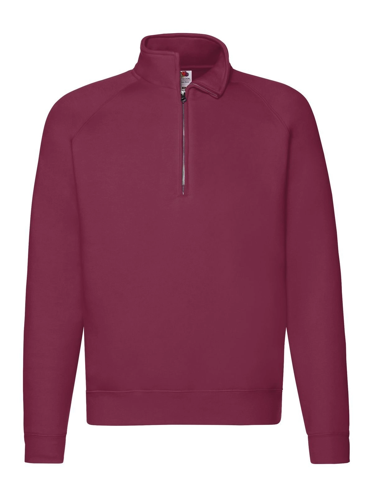 Immagine Felpa con maniche raglan, felpata internamente - Premium Zip Neck Sweat